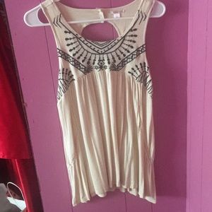 Cream colored tank